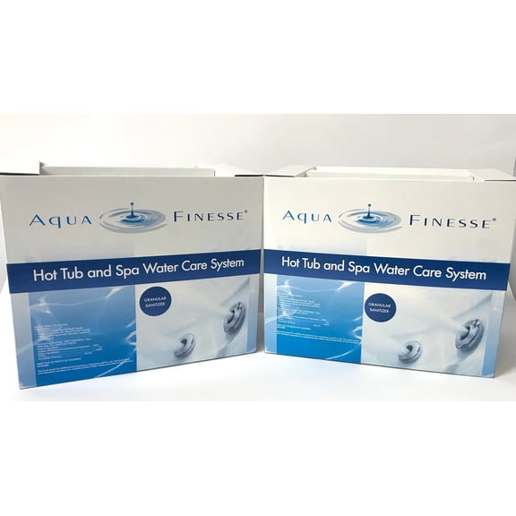 AquaFinesse Hot Tub and Spa Water Care System Granular Sanitizer Dichlor Powder - 2 PACK
