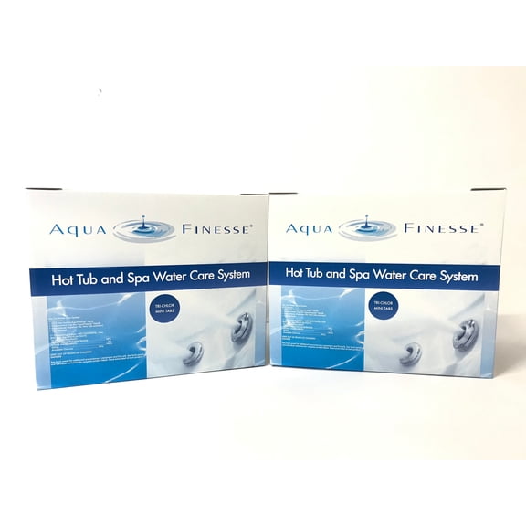 AquaFinesse Hot Tub and Spa Water Care System Trichlor Tablets - 2 PACK