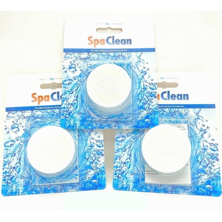 AquaFinesse SpaClean Tablet for Spas, Hot Tubs, and Jetted Bath Tubs - 3 PACK