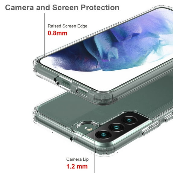 AquaFlex Hybrid Slim Designed For Galaxy S22+ Case Transparent Clear