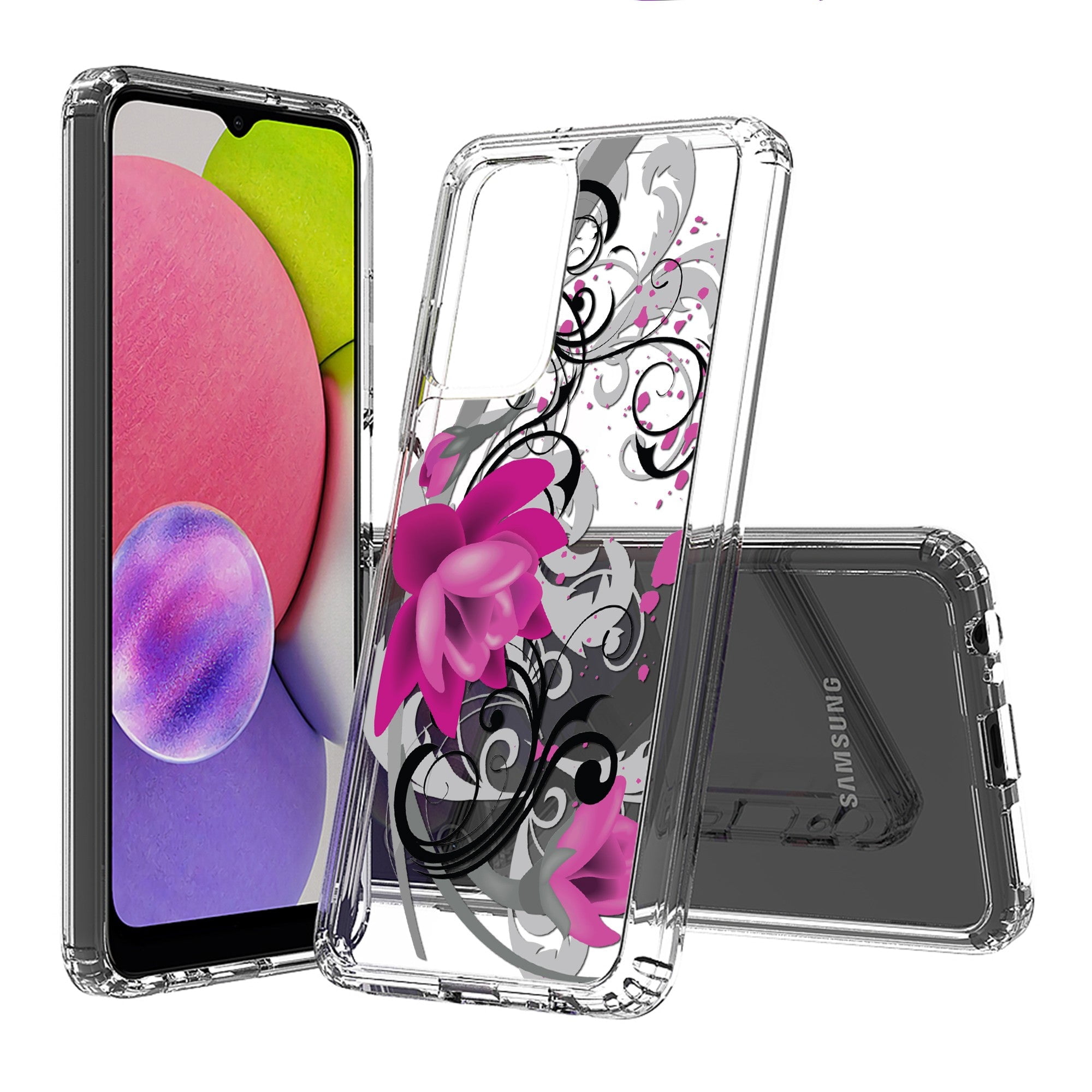 AquaFlex Hybrid Slim Designed For Samsung Galaxy A03S Case Floral, Plant - Walmart.com AquaFlex Hybrid Slim Designed For Samsung Galaxy A03S Case Floral, Plant - Walmart.com