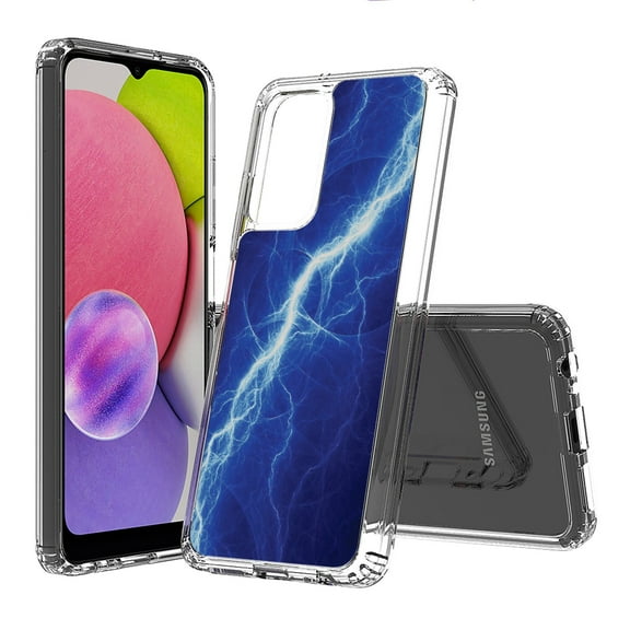 AquaFlex Hybrid Slim Designed For Samsung Galaxy A03S Case Galaxy, Tribal, Festival, Sloga