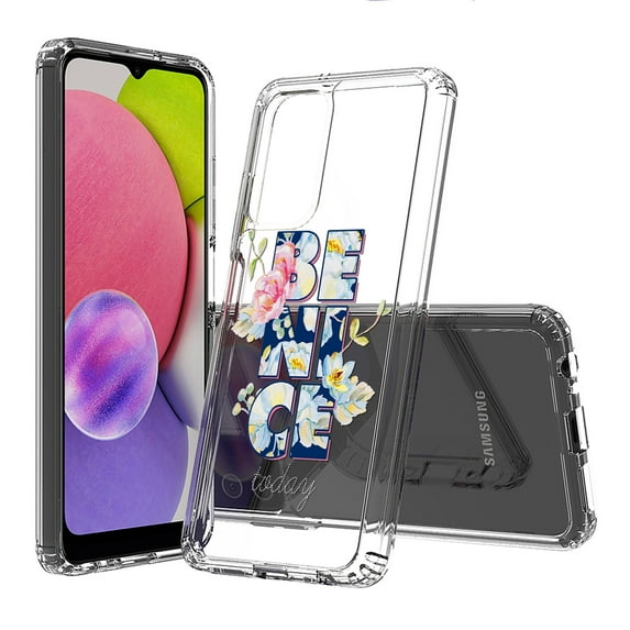 AquaFlex Hybrid Slim Designed For Samsung Galaxy A03S Case Galaxy, Tribal, Festival, Sloga