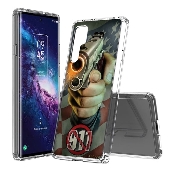AquaFlex Hybrid Slim Designed For TCL 20 Pro 5G Case Transparent Clear
