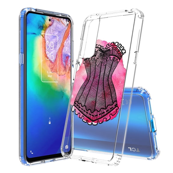 AquaFlex Hybrid Slim Designed For TCL 20S 6.67"Case Transparent Clear