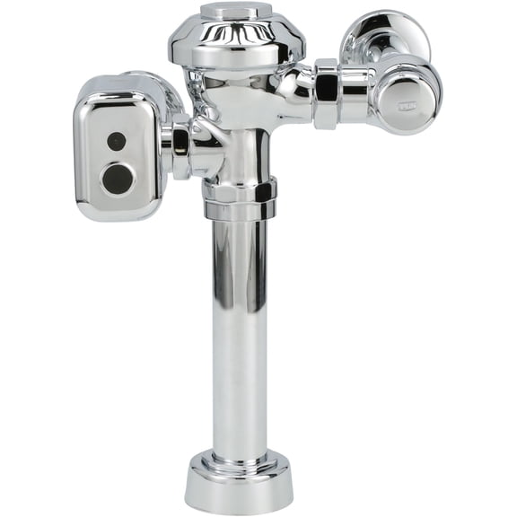 AquaFlush® Plus PL ZEMS Exposed Sensor Hardwired Diaphragm Flush Valve with High Efficiency 1.28 gpf and 1-1/2" Top Spud in Chrome