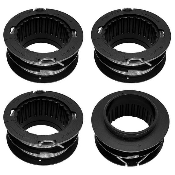 AquaForge 2905303 4Pcs Replacement Spool for Kobalt KST 130X/KST 130X-06 40V String Trimmer Mower Accessory