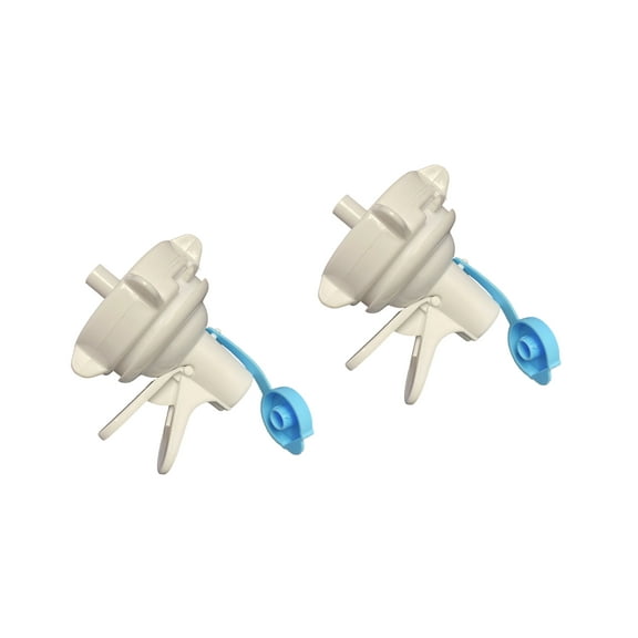 AquaNation 2 Pack Water Jug Dispenser Valve & Cap Spout  Reusable Plastic Faucet for 55mm Non-Threaded Crown Top Bottles  Easy-Pour Replenishment for Your Hydration Needs