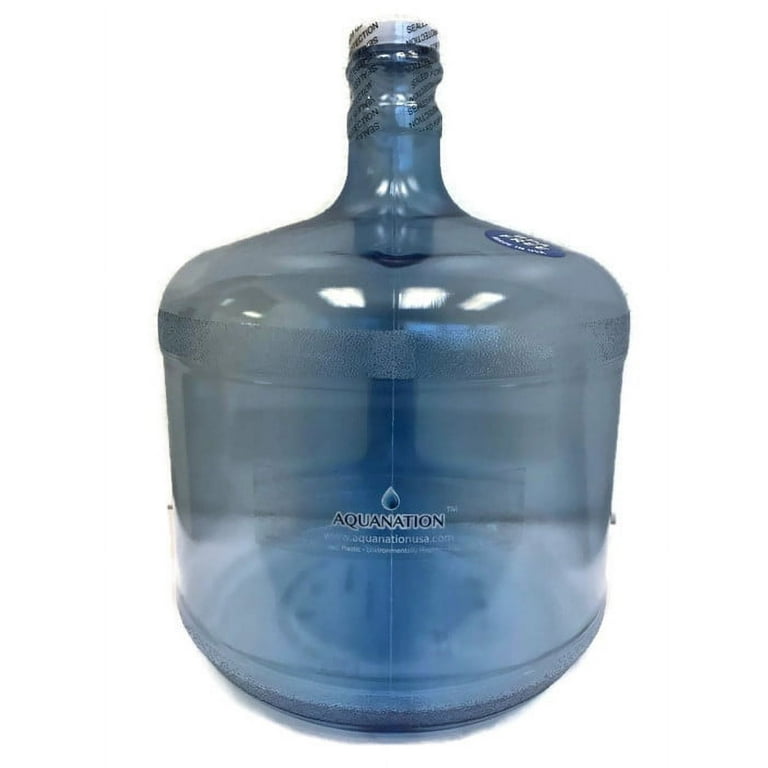 AquaNation 3 Gallon Tall Reusable Food Grade Plastic Water Bottle