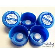 Lot of 5, 3 & 5 Gallon Water Bottle Snap On Cap Anti Splash 55mm Peel Off Tops