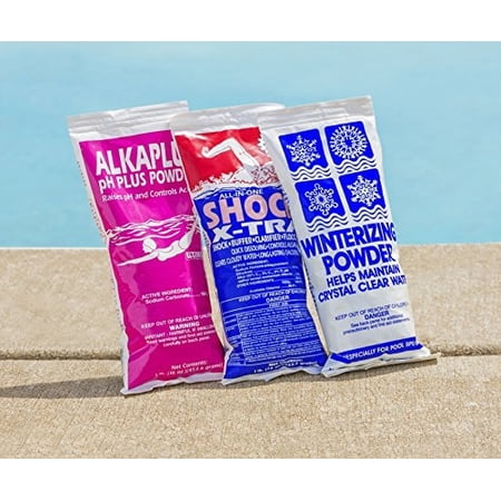 Rx Clear Winter Pool Closing Kits Winterizing Chemicals for Above or Inground Swimming Pools Open to a Crystal Clear Pool in The Spring Up to 10 000 Gallons