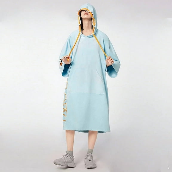 AquaPlay Beach Poncho Quick Drying Poncho Surf Poncho Beach Blanket Swim Towel Hoodie Wetsuit Cloak Swimming Surfing Fashion