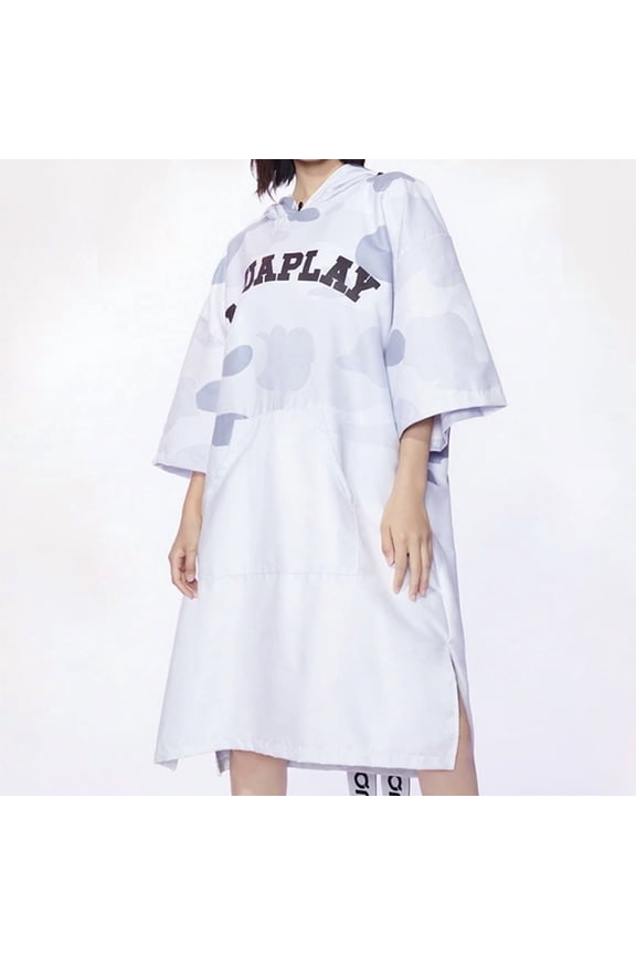 Beach Poncho Quick Drying Surf Poncho Beach Blanket Swim Towel Hoodie Wetsuit White Shark Poncho Cloak Swimming Surfing