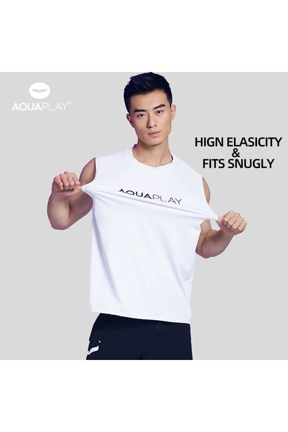 Men Rash Guard Quick-Drying Surfing Diving Suits Swimwear Suit Swimming Surf Clothing Beach Outdoor Sport(White,L)