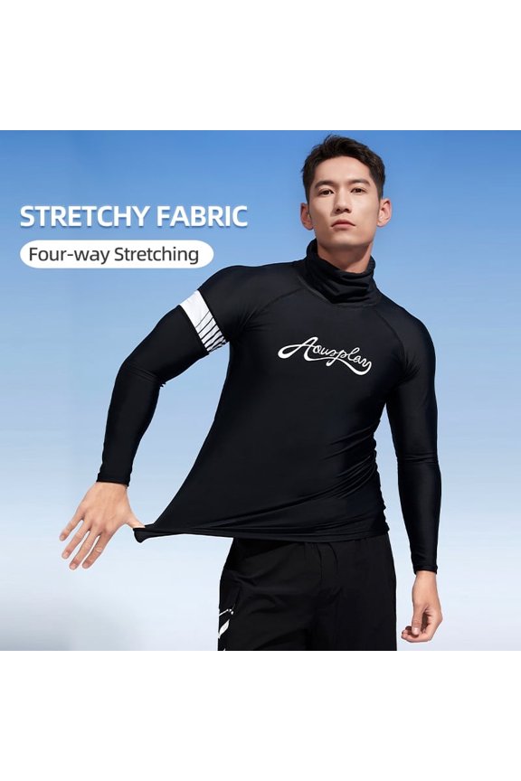 Men's Rash Guard Quick-Drying Surfing Diving Suits Swimwear Long Sleeve Suit Swimming Surf Clothing Beach Outdoor Sport