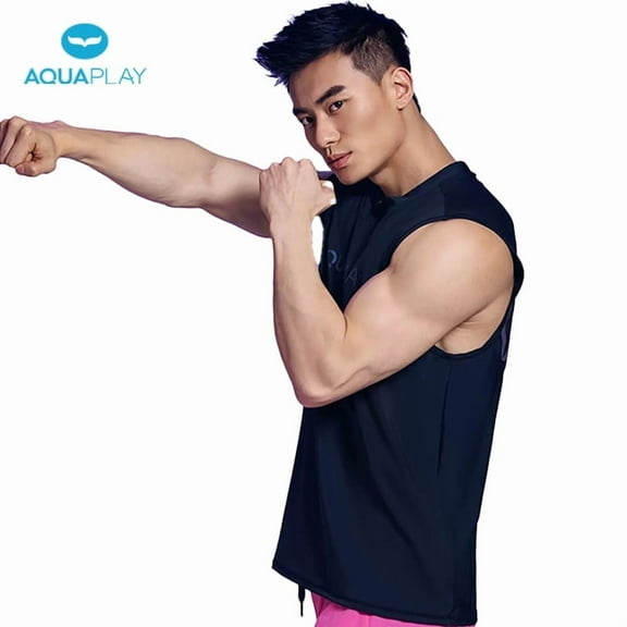 AquaPlay Men's Rash Guard Quick-Drying Surfing Diving Suits Swimwear Suit Swimming Surf Clothing Beach Outdoor Sport(XL)