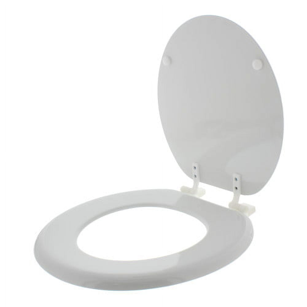 AquaPlumb TS100W Regular White Wood Toilet Seat