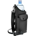 thumbnail image 1 of AquaPockets Water Bottle Holder - Insulating Neoprene Sling Bag With Phone Pouch and Adjustable Strap for Walking and Hiking - Fits up to 32 oz. Bottles, 1 of 6