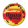 thumbnail image 1 of AquaPro Heavy Duty Nylon Deck Style Towable 1 Person Rider, Yellow and Red, 1 of 5