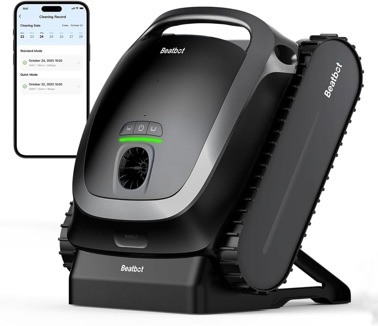 AquaSense Cordless Robotic Pool Vacuum Cleaner with Charging Dock- Intelligent Path Opimization, Cleans Floor, Walls, and Waterline - Ideal for above & In-Ground Pools up to 2260 sq.ft