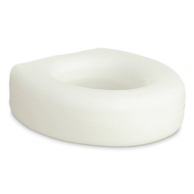 "AquaSense High Rise Portable Toilet Seat, White, 4"" Height, Non