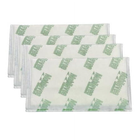 AquaShield Powered by Mobilevee - Quick-Response Absorbent Pads 12''x24'' - 4 Pack, White for Flood Protection