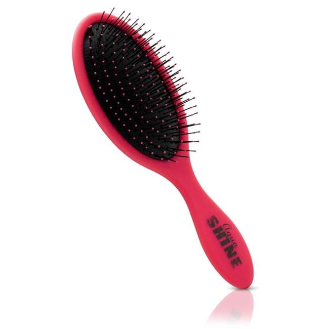 AquaShine Wet & Dry Soft-Touch Paddle Hair Brush - Pink