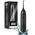 thumbnail image 1 of AquaSonic Icon Electric Water Flosser - 150ml Tank, Cordless Rechargeable, Waterproof, Portable Oral Irrigator - Black, 1 of 7