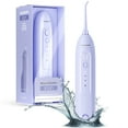 thumbnail image 1 of AquaSonic Icon Electric Water Flosser - 150ml Tank, Cordless Rechargeable, Waterproof, Portable Oral Irrigator - Purple, 1 of 7