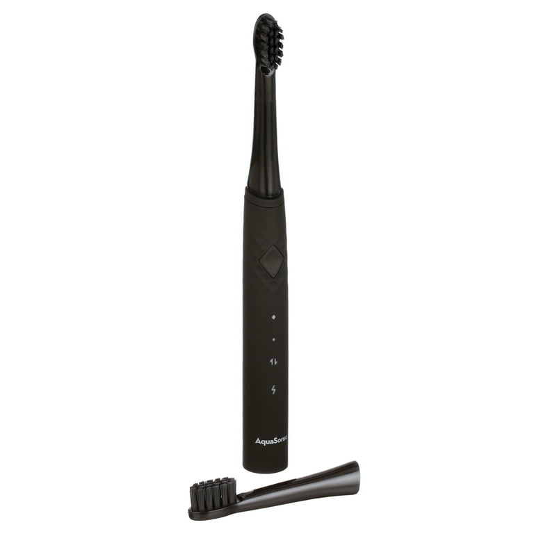 AquaSonic Pulse Electric Toothbrush Teeth Whitening Bristles Black