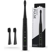 AquaSonic Pulse Electric Toothbrush, Teeth Whitening Bristles, Black