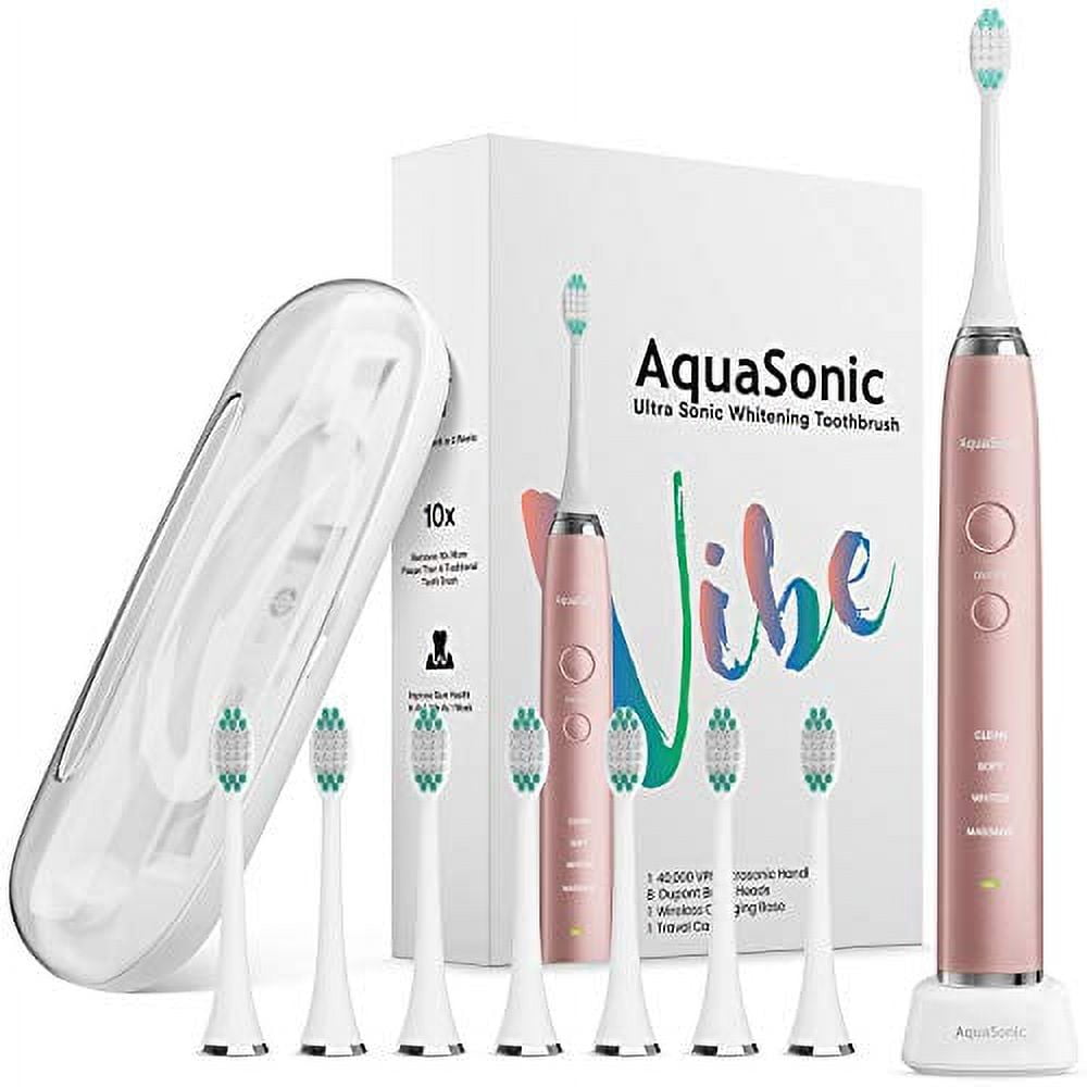 AquaSonic VIBE series Ultra Whitening Electric Toothbrush 8 DuPont