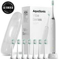 thumbnail image 1 of AquaSonic Vibe Electric Toothbrush Set - ADA Accepted, Rechargeable, 4 Modes, Travel Case, 8 Brush Heads - Optic White, 1 of 7