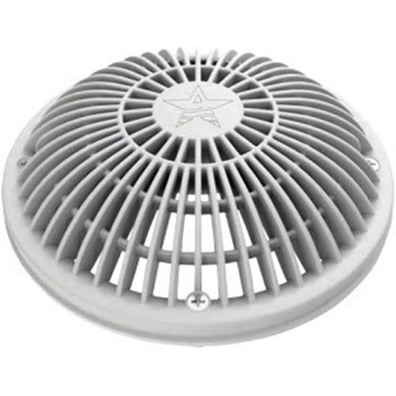 AQUASTAR POOL PRODUCTS 8" White Round Retrofit MoFlow Suction Outlet Cover
