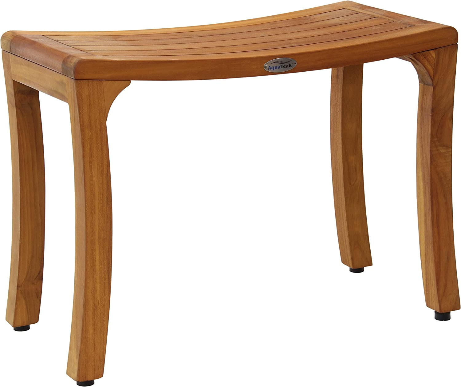 AquaTeak Patented 24" Asia Curve Teak Shower Bench - Walmart.com