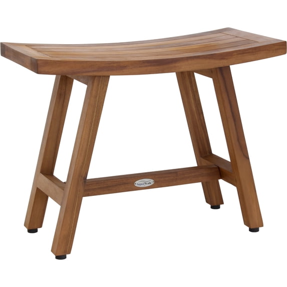 AquaTeak Patented Asia Lotus Teak Shower Bench Teak Oil - 24" Wide