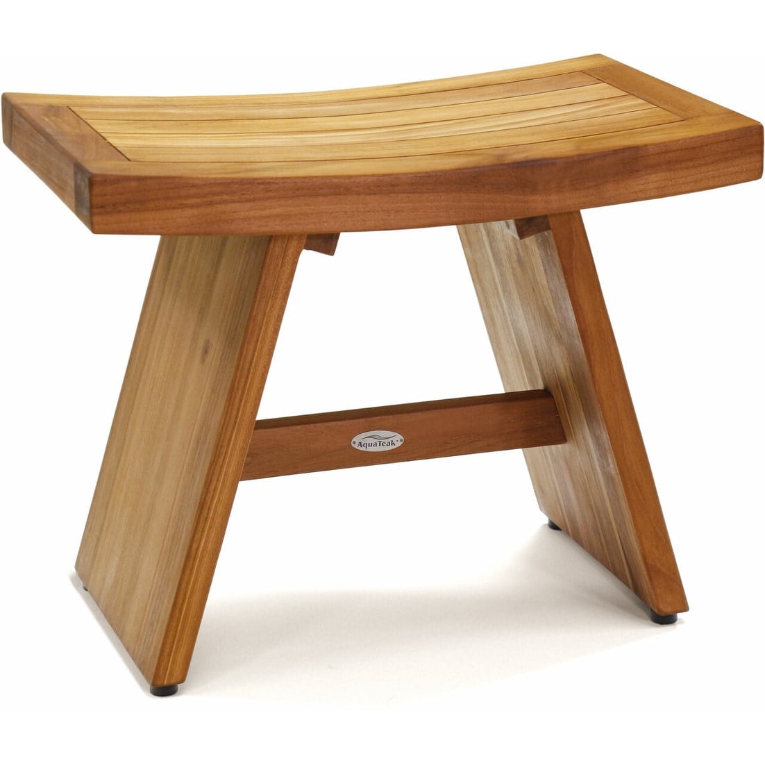 24" Teak Wood Spa Shower Bench with Teak Oil Finish