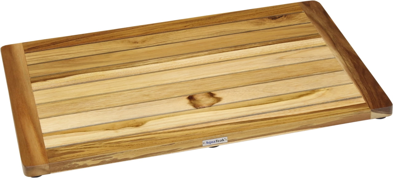 AquaTeak The Original Spa Teak Bath & Shower Mat Clear Coat - 23.25" x 15.75"