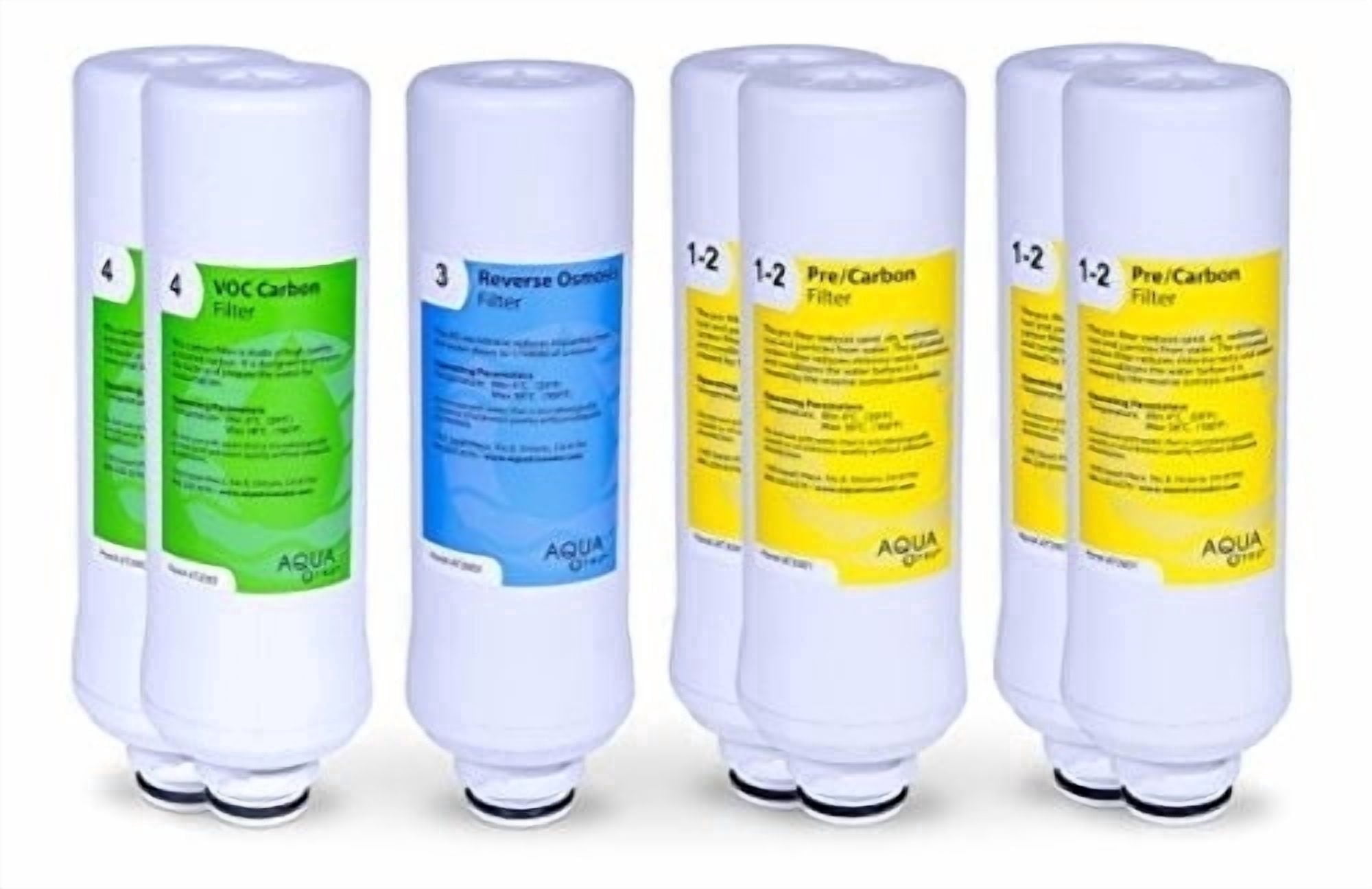 AquaTru Replacement Water Filters, 4-Stage Filtration Combo Pack