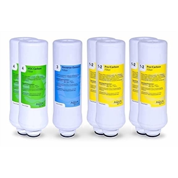 AquaTru 2 year combo pack Replacement Water Filters, 4-Stage Filtration Combo Pack
