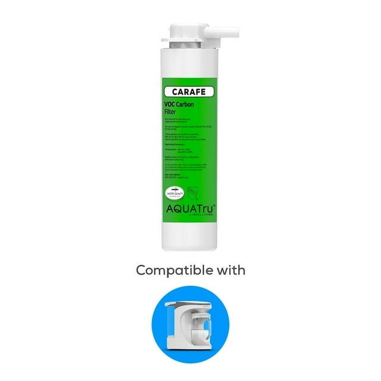 AquaTru Carafe Green VOC Carbon Replacement Filter