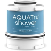 AquaTru Shower Filter High-Output Replacement Cartridge | Triple-Stage Filter Helps Reduce Chlorine, Chloramine, and Other Harmful Contaminants for Soft and Healthy Skin and Hair