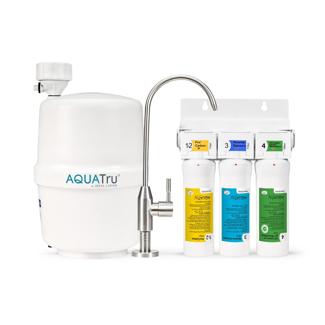 AquaTru Stainless Steel Under Sink Reverse Osmosis Water Filter System