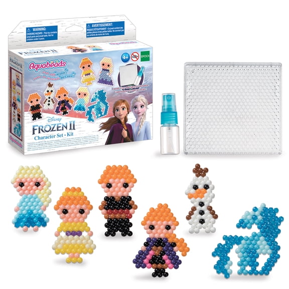 Aquabeads Disney Frozen 2 Character Set, Complete Arts & Crafts Bead Kit for Children - over 800 beads to create Anna, Elsa, Olaf and more