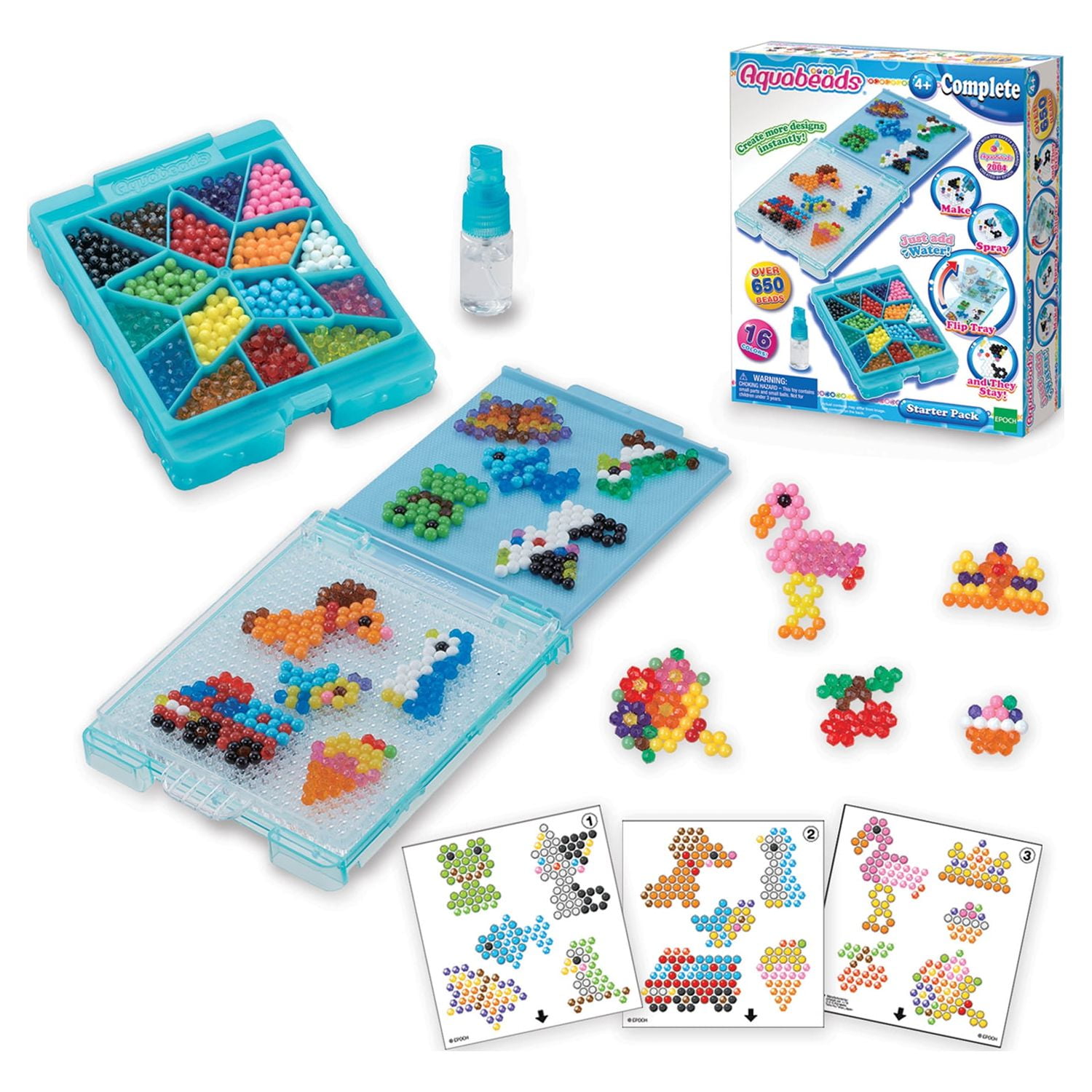 Aquabeads Starter Pack Complete Arts & Crafts Bead Kit for Children - over  650 Beads