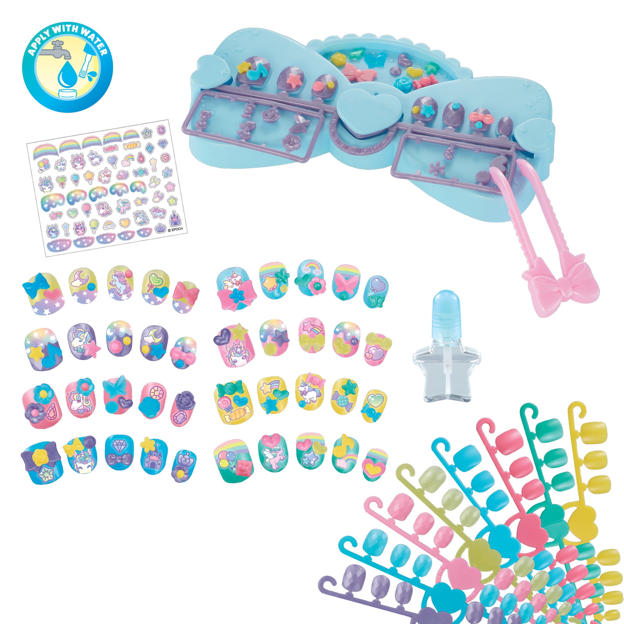 Aquabeads Unicorn Designer Nail Kit - Includes 40+ Unicorn Themed Nail Designs, Ages 4+