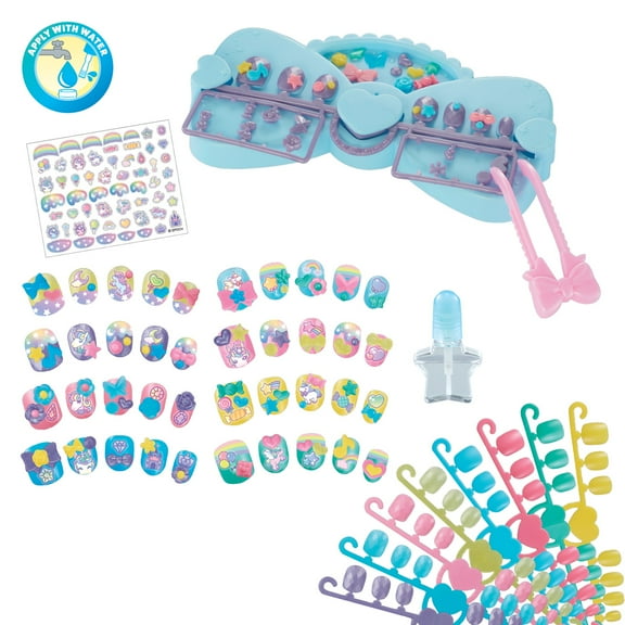 Aquabeads Unicorn Designer Nail Kit - Includes 40+ Unicorn Themed Nail Designs, Ages 4+