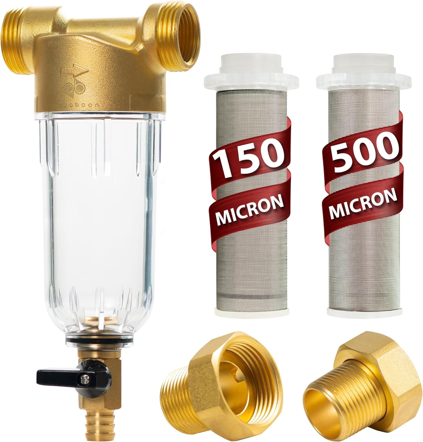 whole house water filter sediment trap