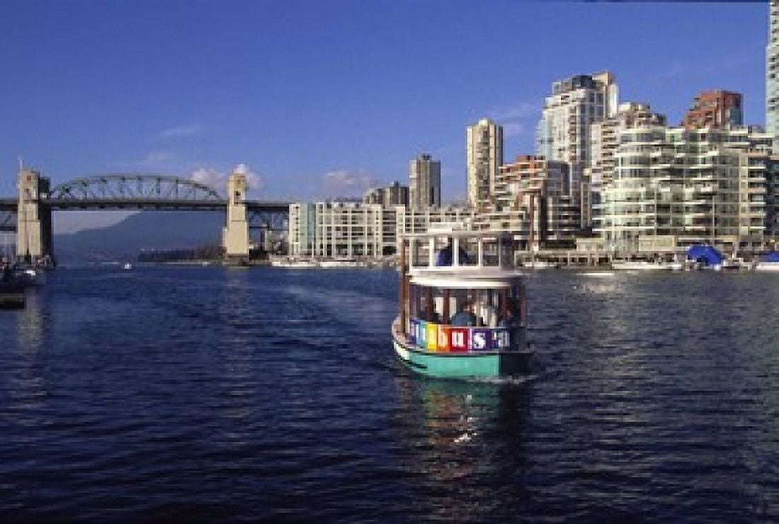 Aquabus Vancouver British Columbia Canada Canvas Art - Douglas Peebles DanitaDelimont (27 x 19)