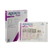 Aquacel Foam Dressing 5.5 x 8 Heel with Border Waterproof Film Backing 420625 5 per Box